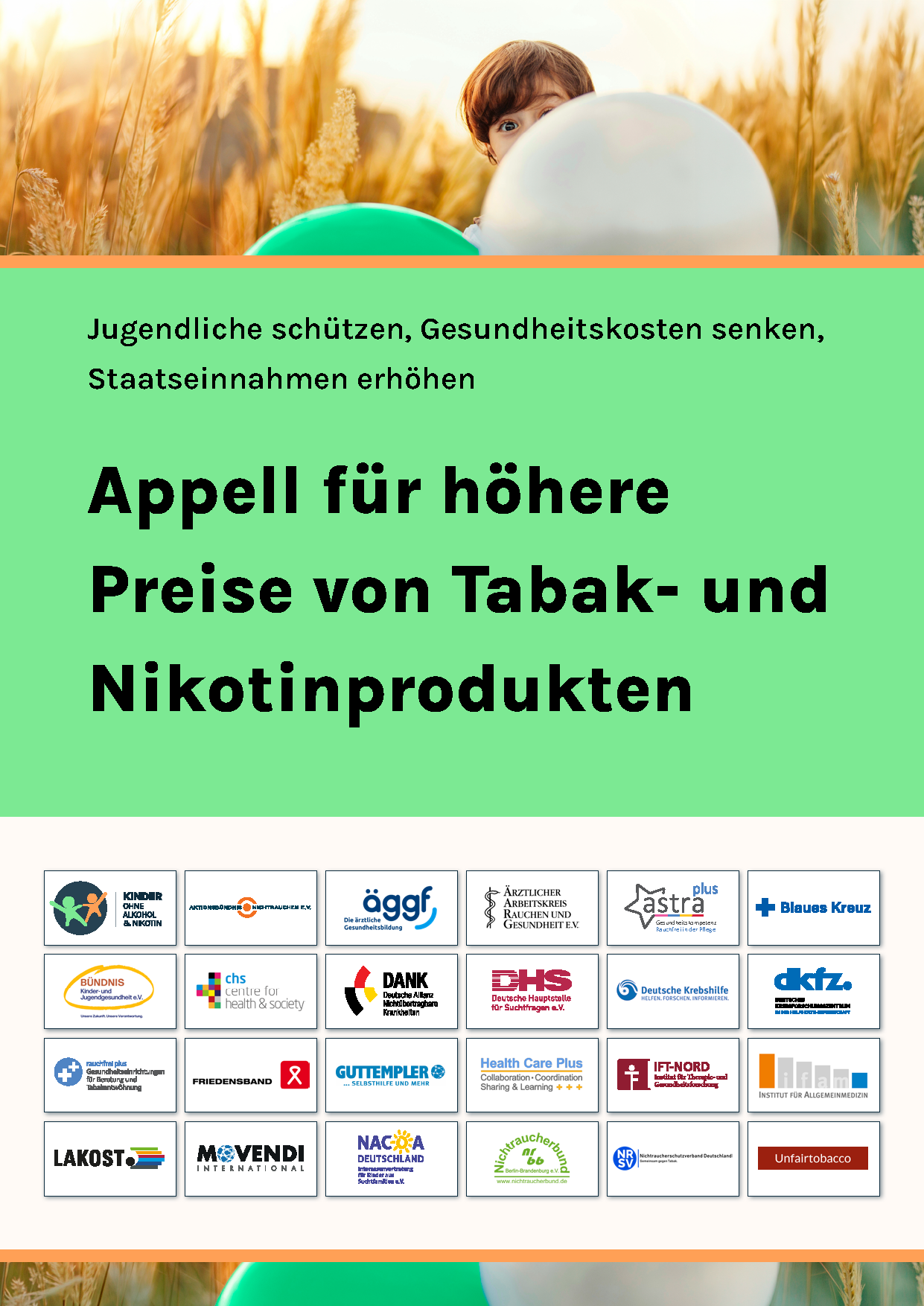 Mehr über den Artikel erfahren Appell für höhere Preise von Tabak- und Nikotinprodukten